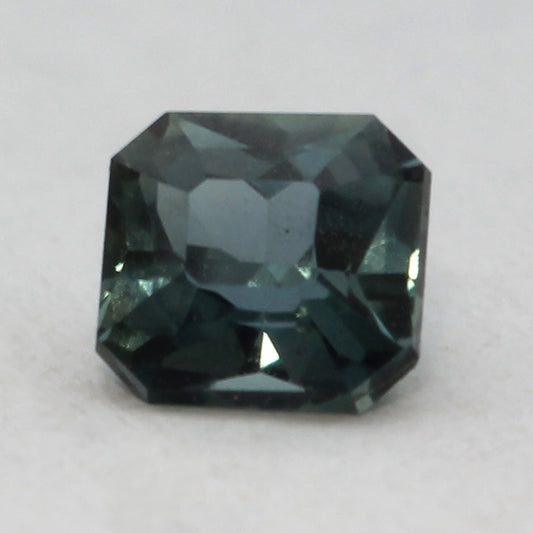 teal octagon cut sapphire 0.53ct