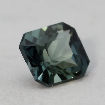 teal octagon cut sapphire 0.56ct