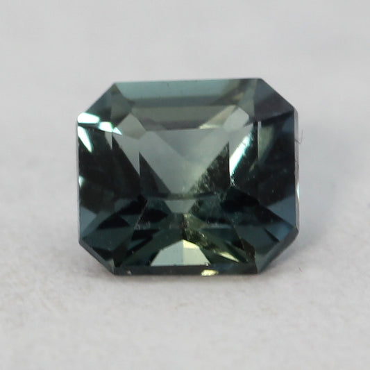 teal octagon cut sapphire 0.56ct