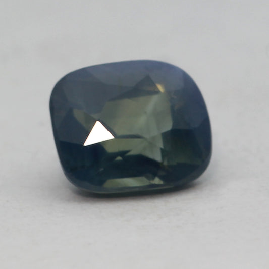 cushion cut teal sapphire 0.84 ct