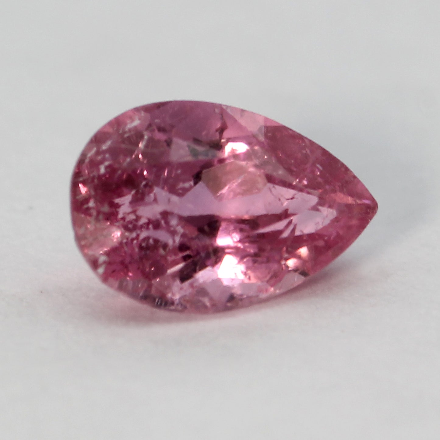 pear cut pink tourmaline 0.84 ct