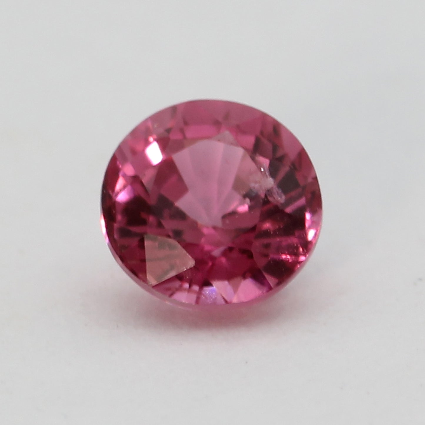 pair of round faceted pink spinels 1.3ct (0.65ct each)