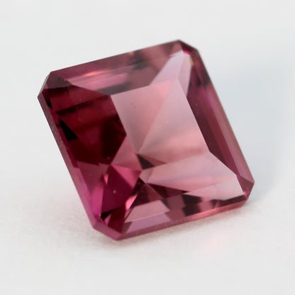 square cut pink tourmaline 2.85 ct