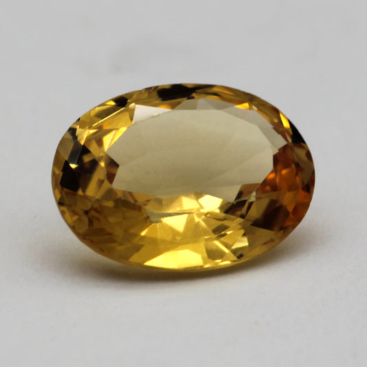 oval faceted imperial topaz 2.98 ct