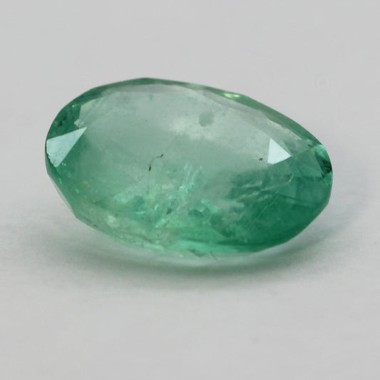 oval cut faceted emerald 3ct