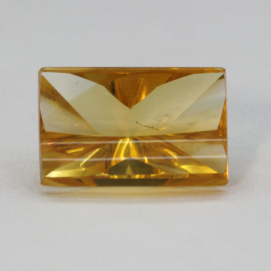 concave oblong citrine 4.18 ct