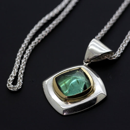 Abbey Pendant Teal Tourmaline