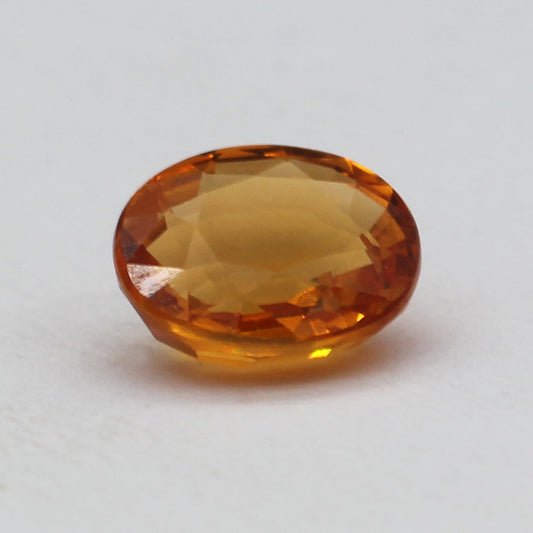 oval cut Faceted Mandarin Garnet 1.03 ct