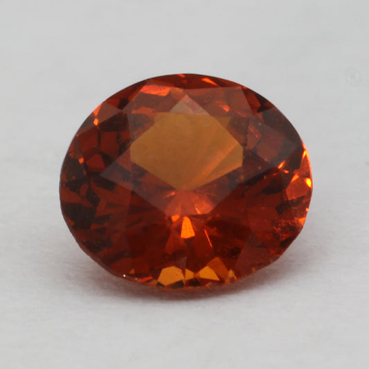 oval cut Faceted Mandarin Garnet 1.12 ct