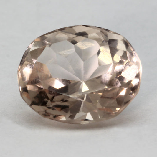 Oval Faceted Morganite 5.29 CT