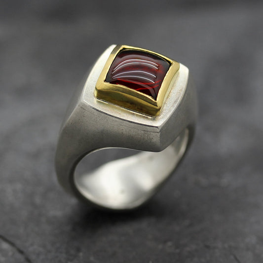 Abbey Ring Red Garnet