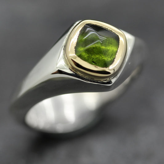 Abbey Ring 'Mini' Green Tourmaline