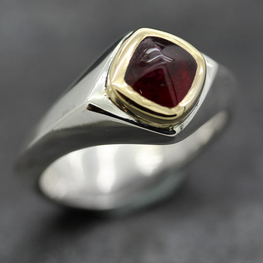 Abbey Ring 'Mini' Red Tourmaline