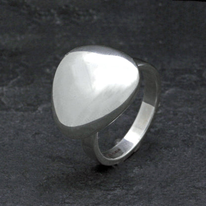 Midi Pebble Ring Medium Silver