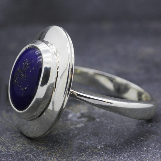 Sterling Silver & Lapis Ring