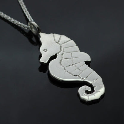 STERLING SILVER SEAHORSE NECKLACE