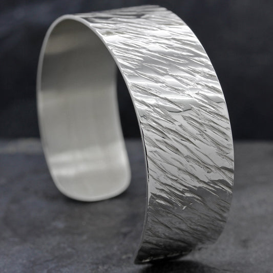 JACK FROST STERLING SILVER TEXTURED SMALL CUFF