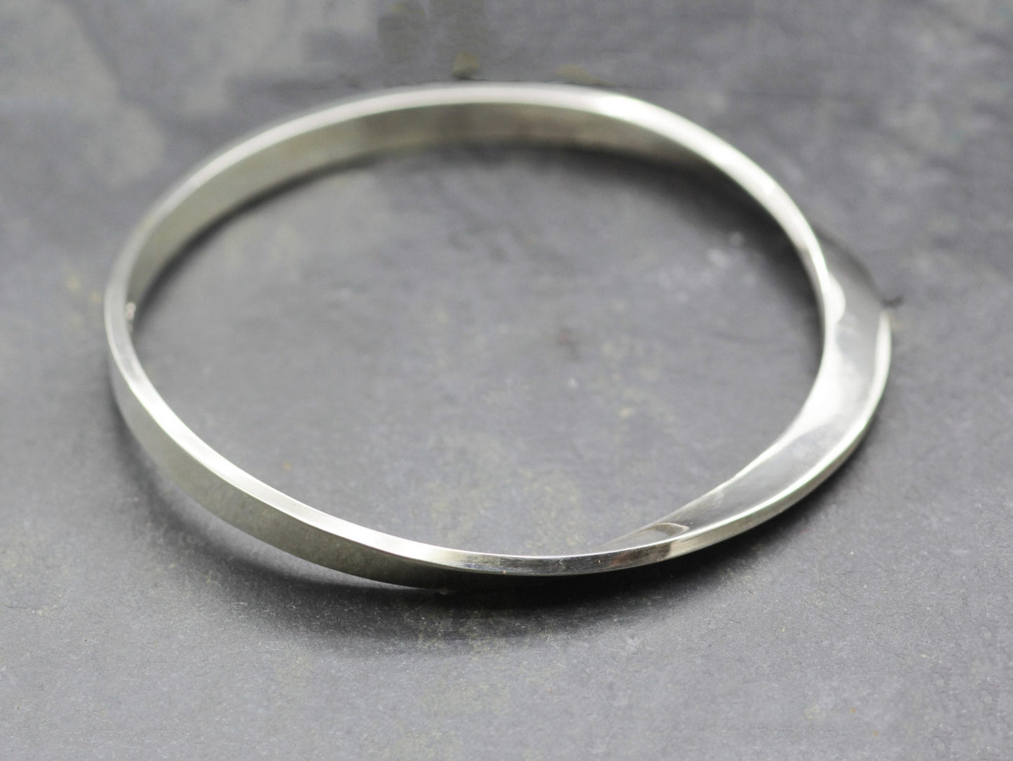 Sterling Silver Mobius Bangle