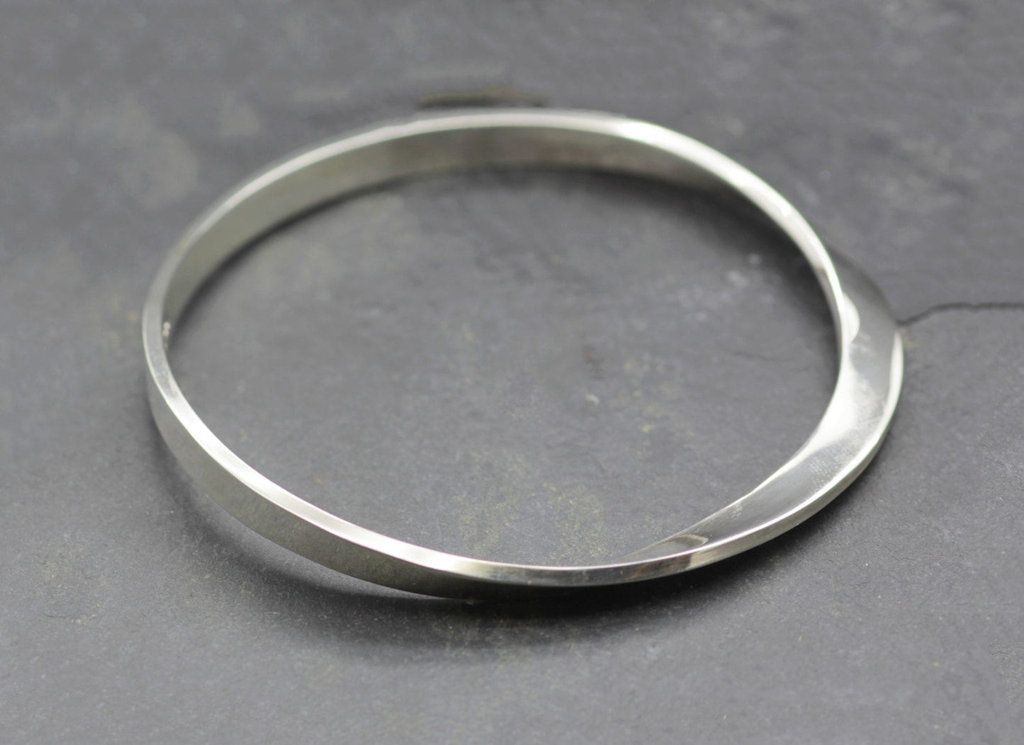 Sterling Silver Mobius Bangle