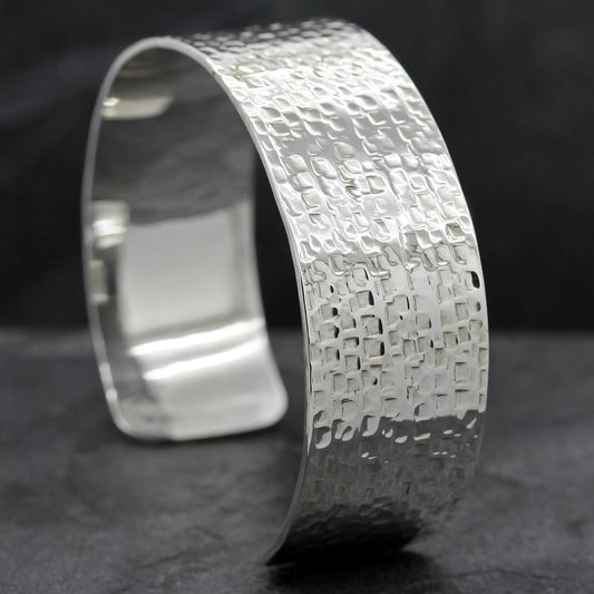 METAXA STERLING SILVER TEXTURED SMALL CUFF