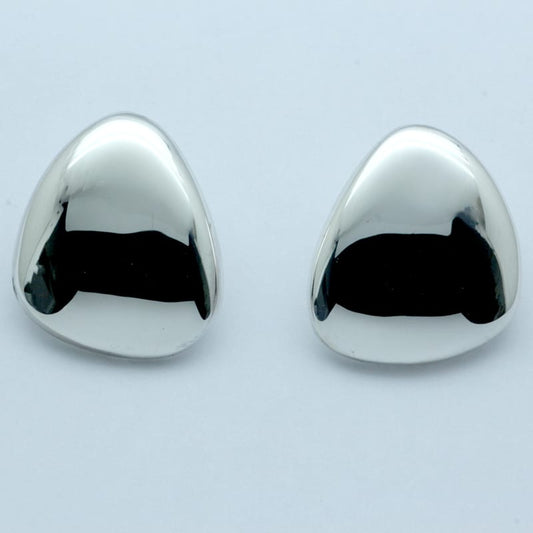 SILVER PEBBLE EARRINGS