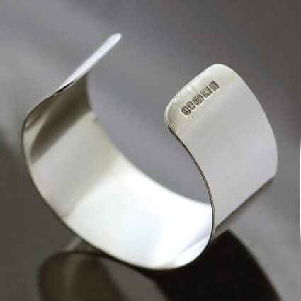 POLISHED STERLING SILVER MEDIUM CUFF