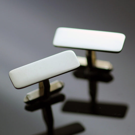 POLISHED STERLING SILVER CUFFLINKS