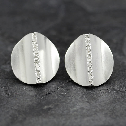 Bond Small Earstuds Sterling Silver