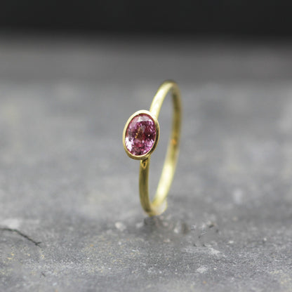 Pink Sapphire Briscall Stacking Rings