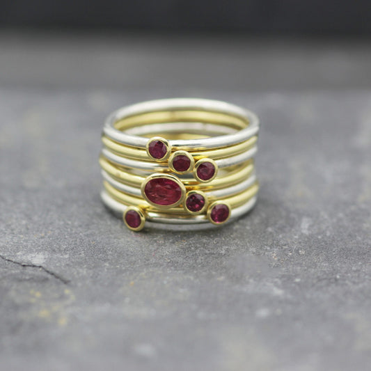 Ruby Briscall Stacking Rings